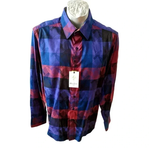 Robert Graham Men Shirt Size L LS Christmas Nutcracker Jacquard New - Picture 5 of 8